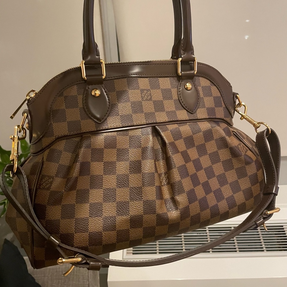 Authentic Louis Vuitton Damier Ebene Trevi PM